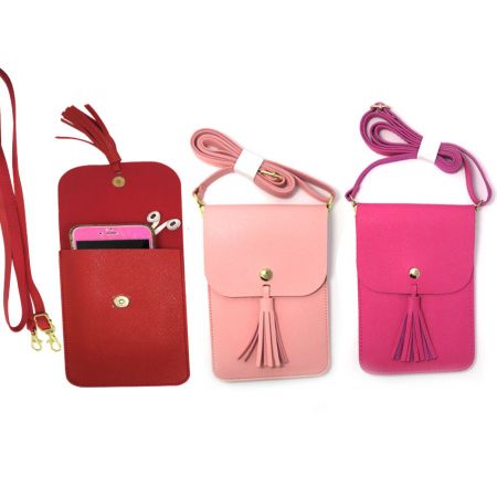 сумка-кошелек через плечо для мобильного телефона - сумки для мобильных телефонов из искусственной кожи на плечо
