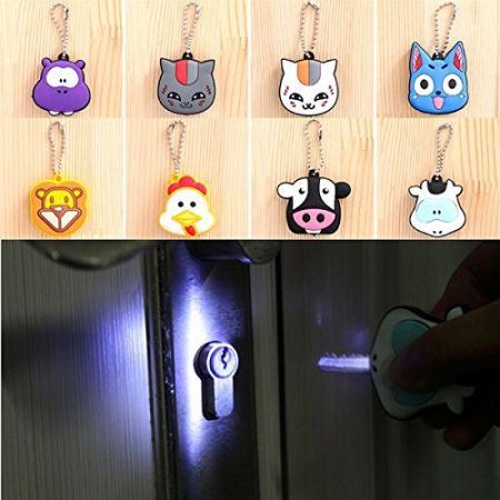 LEDライト付きのソフトPVCキーキャップカバー