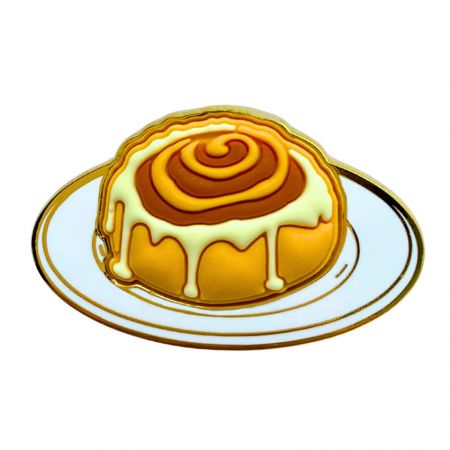 Spille in smalto duro imitazione con decorazione in gomma