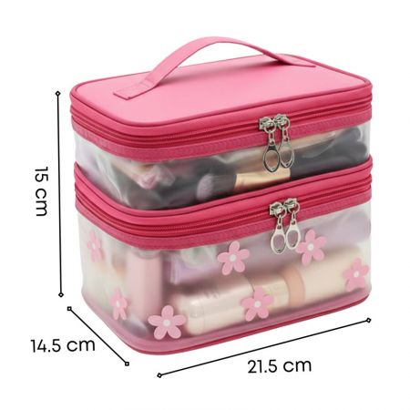 투명 화장품 가방 치수