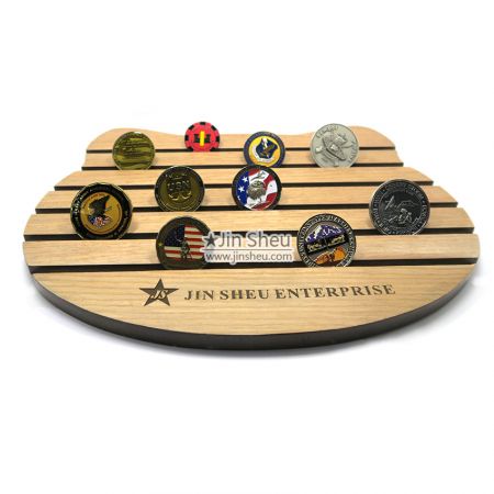 utfordringsmynter tre samlerholdere