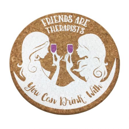 Sottobicchieri in sughero personalizzati - Sottobicchiere realizzato in sughero