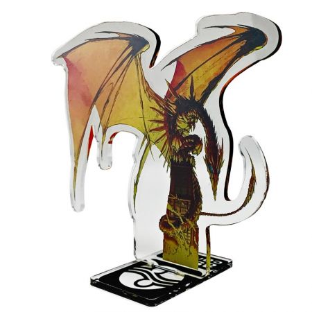 standee de dragon en acrylique de bande dessinée