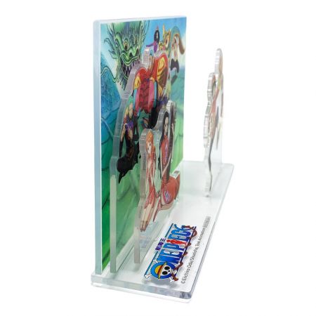 side view comice character acrylic figure stand