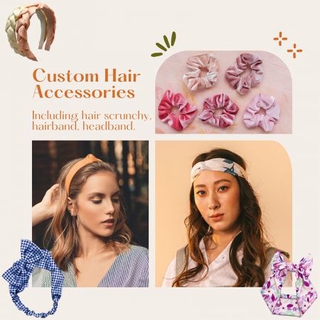 Accesorios para el cabello personalizados - Scrunchies y accesorios para el cabello personalizados