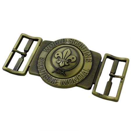 หัวเข็มขัดสายเข็มขัดลูกเสือแบบปรับแต่งได้