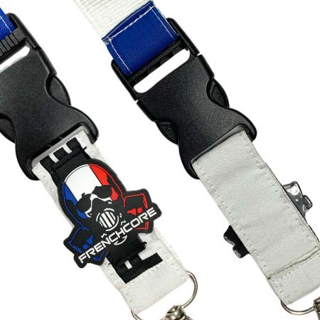 business lanyards with customized PVC label