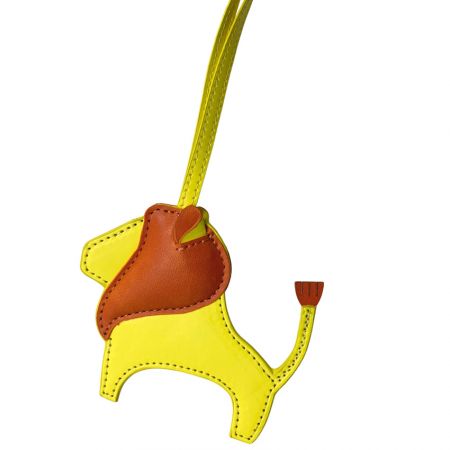 Löwenleder-Handtaschenanhänger