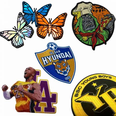 Miếng dán tùy chỉnh - các loại miếng dán tùy chỉnh khác nhau, bao gồm thêu, dệt, TPU, silicone, chenill, v.v.