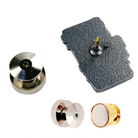 Phần lưng ghim phẳng có đầu nam châm - phần lưng ghim cài áo với nam châm