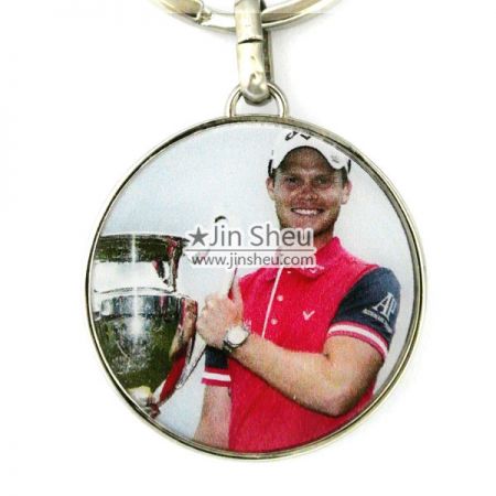 golf club souvenir key chain with digital printing