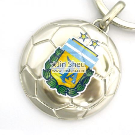 móc khóa bóng đá in kỹ thuật số