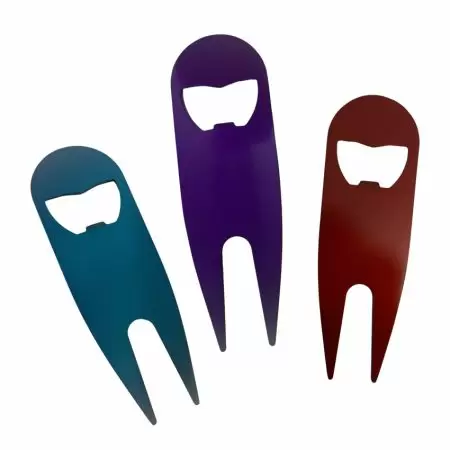 Divot Tool with Bottle Opener - personalized golf divot tool with bright colors