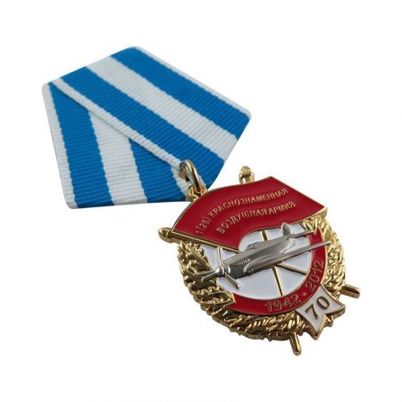 Medalha de Premiação do Exército Personalizada com Fita Curta