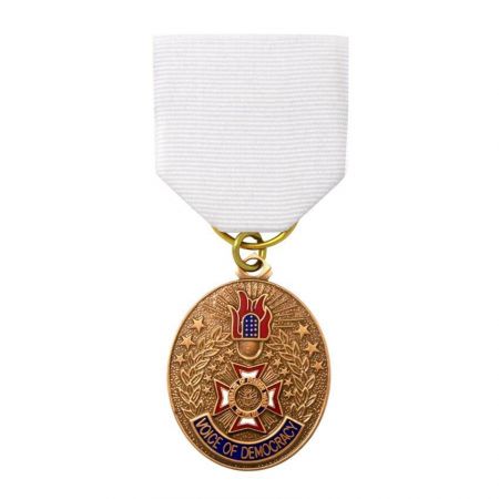 卸売りのカスタム軍事メダル - リボンドレープ付きのカスタム軍事メダル