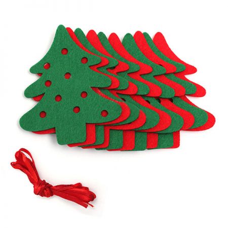 đồ trang trí cây thông Giáng sinh bằng vải cảm giác