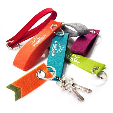 chìa khóa vải logo tùy chỉnh