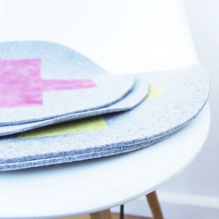 cuscini per sedie in feltro