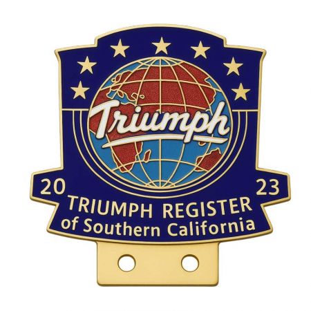 Emblèmes automobiles personnalisés - Emblème personnalisé pour le Triumph Register de Californie du Sud