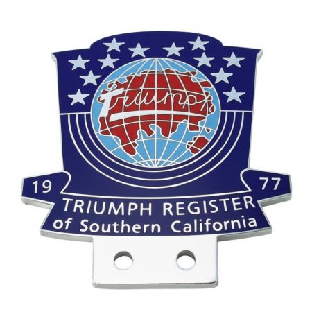 Personligt krom bil emblem