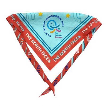 Cachecol de Menina Scout - Lenço de Menina Scout para o 16º Acampamento Internacional na Coreia