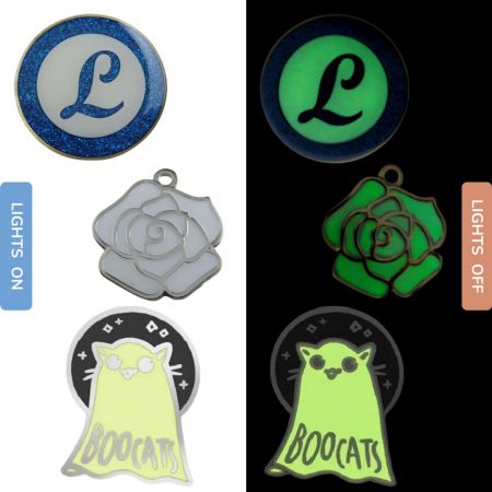 Enamel Pins with Glow in the Dark - personalized lapel pins with glowing in the dark
