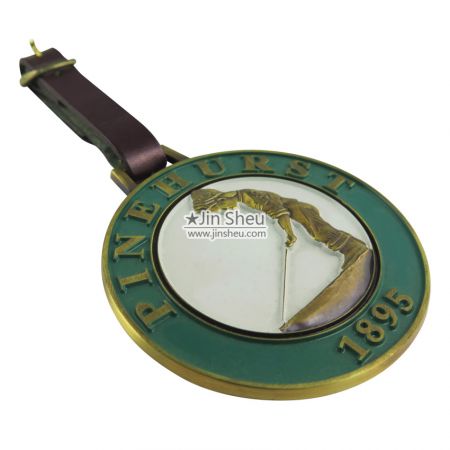 علامات أمتعة الجولف المطلية بالمينا