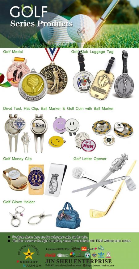 Spersonalizowane metalowe prezenty golfowe