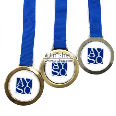 Klassiske enkle indrammede akrylmedaljer