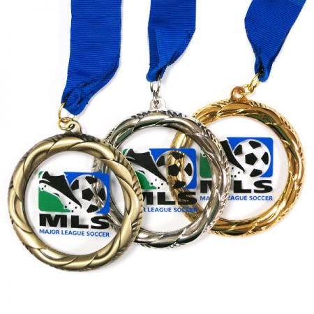 サッカースポーツアクリルメダル