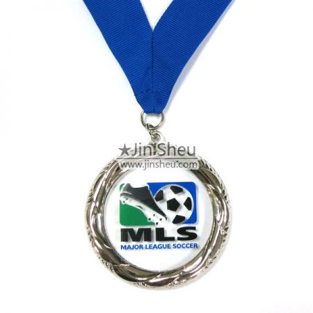 Medalha de futebol de plástico