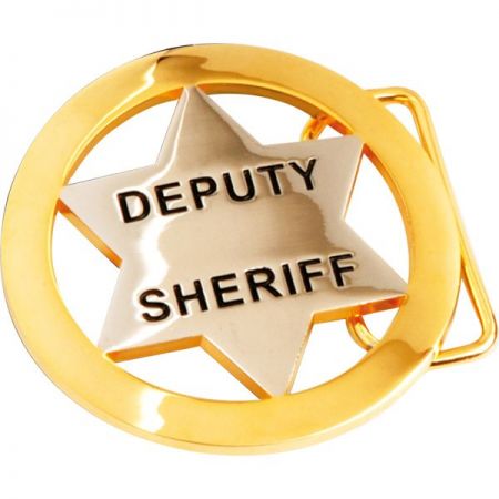 Поясная пряжка с изображением звездного шерифа - Поясная пряжка с изображением звездного шерифа