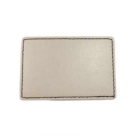 bulk leather blank patch with iron on backing