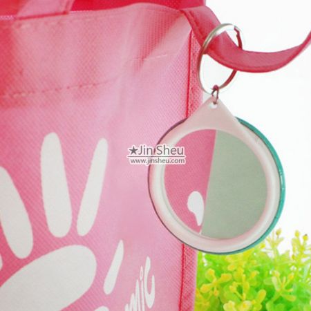 wholesale promotional button badge mirror keyring