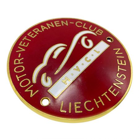 custom car club grille badge