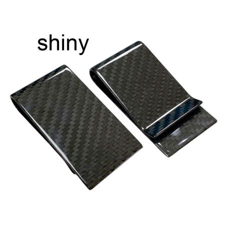 wholesale shiny carbon fiber money clip