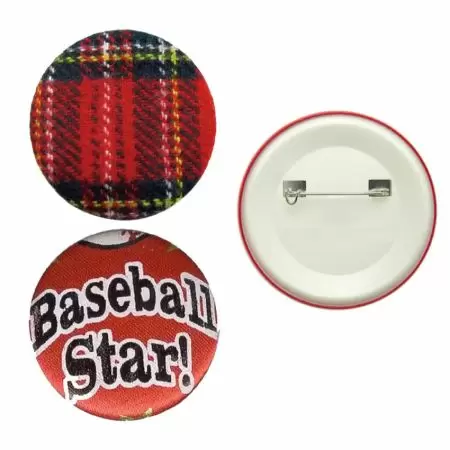 Fabric Button Badge - Fabric Button Badge