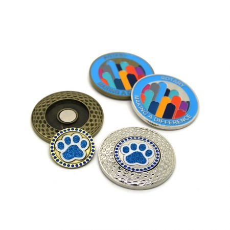 Pièce de golf émaillée avec marqueur de balle personnalisé