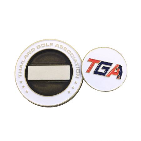 Đồng hợp kim đánh dấu bóng bi đồng xu thách thức