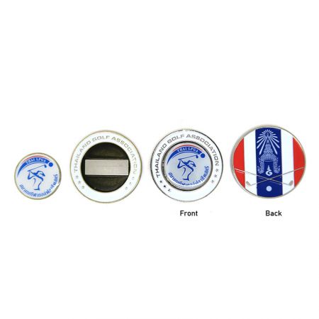 Zinc alloy coin ball markers