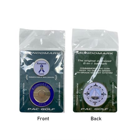 suporte de moeda magnética com logotipo personalizado para marcador de bola de golfe