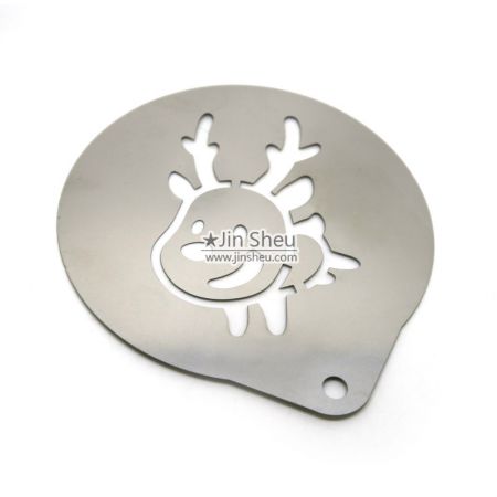 khuôn làm tranh stencil tuần lộc Giáng Sinh