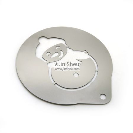 khuôn làm cafe người tuyết