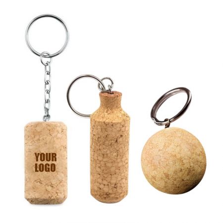 Cork Keychain - Personalized Cork keyring
