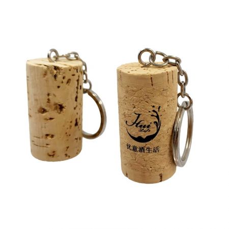 Wine cork keychain supplies