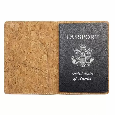Pokrowiec na paszport z korka - Spersonalizowana okładka na paszport