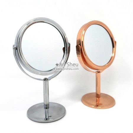Miroir de table de maquillage à double face avec grossissement
