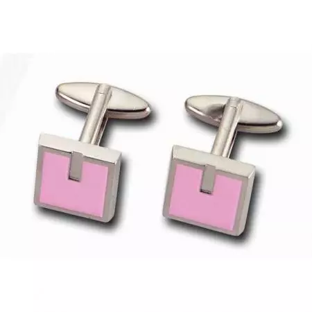 Gemelos Cuadrados - Gemelos Cuadrados Rosados Personalizados