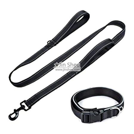 custom wholesale dog collar and leash set