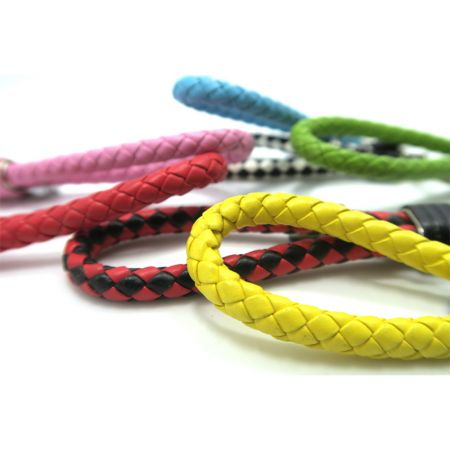 Dây khoá chìa khóa da dệt - Dây khóa da dệt